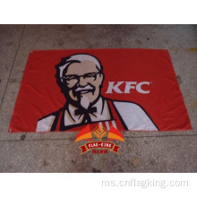 Bendera KFC 90 * 150 CM 100% polyster sepanduk KFC